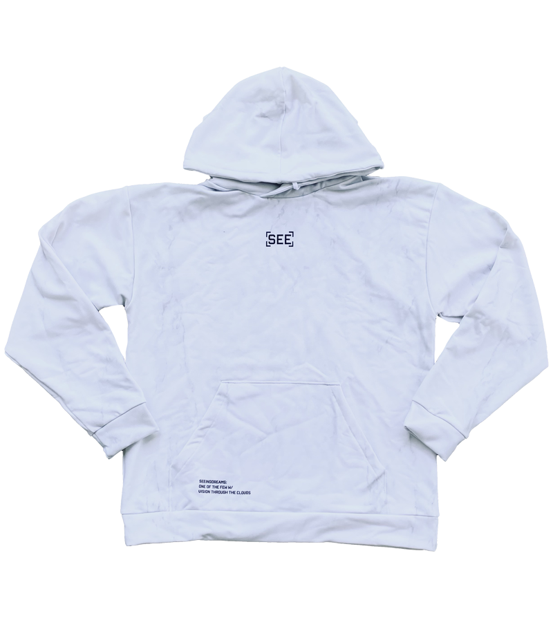 [SEE] HOODIE - WHITE MARBLE