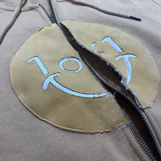 Split Smiley Zip-Up Hoodie | 1of1 - SeeingDreams