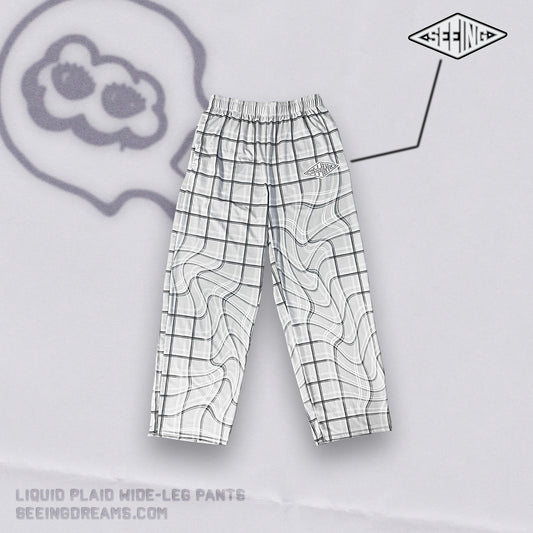 Liquid Plaid Pants - SeeingDreams