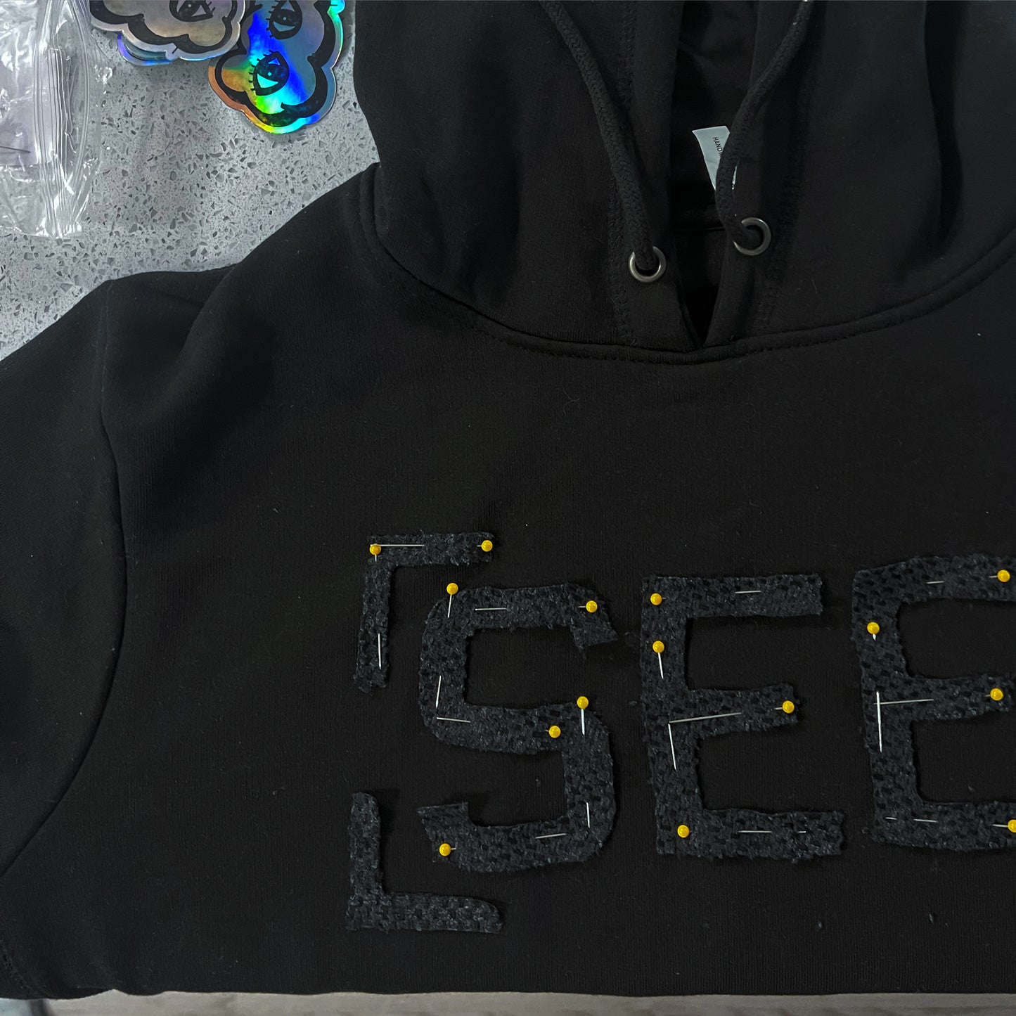 Seek to [SEE] Hoodie | Distressed 1of1 - SeeingDreams