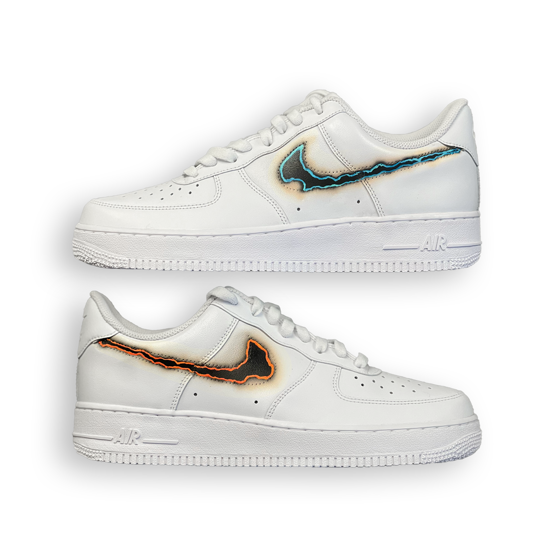 Fire and Ice Air Force 1 Shoe Custom SeeingDreams