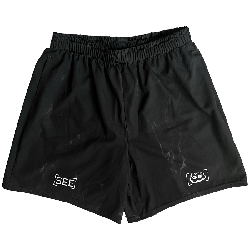 Crate Deal - Men's Black Marble SEE Short: L