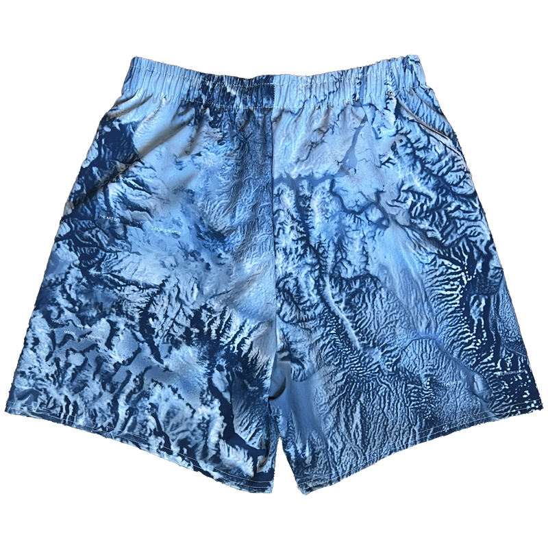 High/Lows Shorts - Monochrome Blue - SeeingDreams