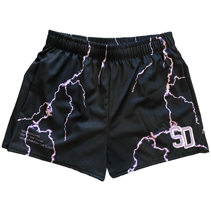 WOMEN'S LIGHTNING SHORTS - PURPLE - SeeingDreams