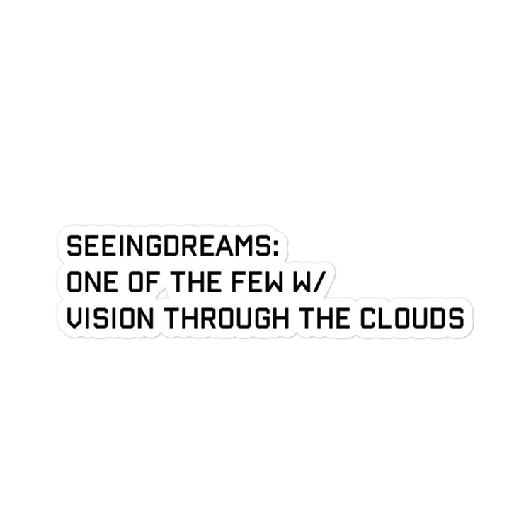 SD VISION - BUBBLE FREE STICKERS - SeeingDreams